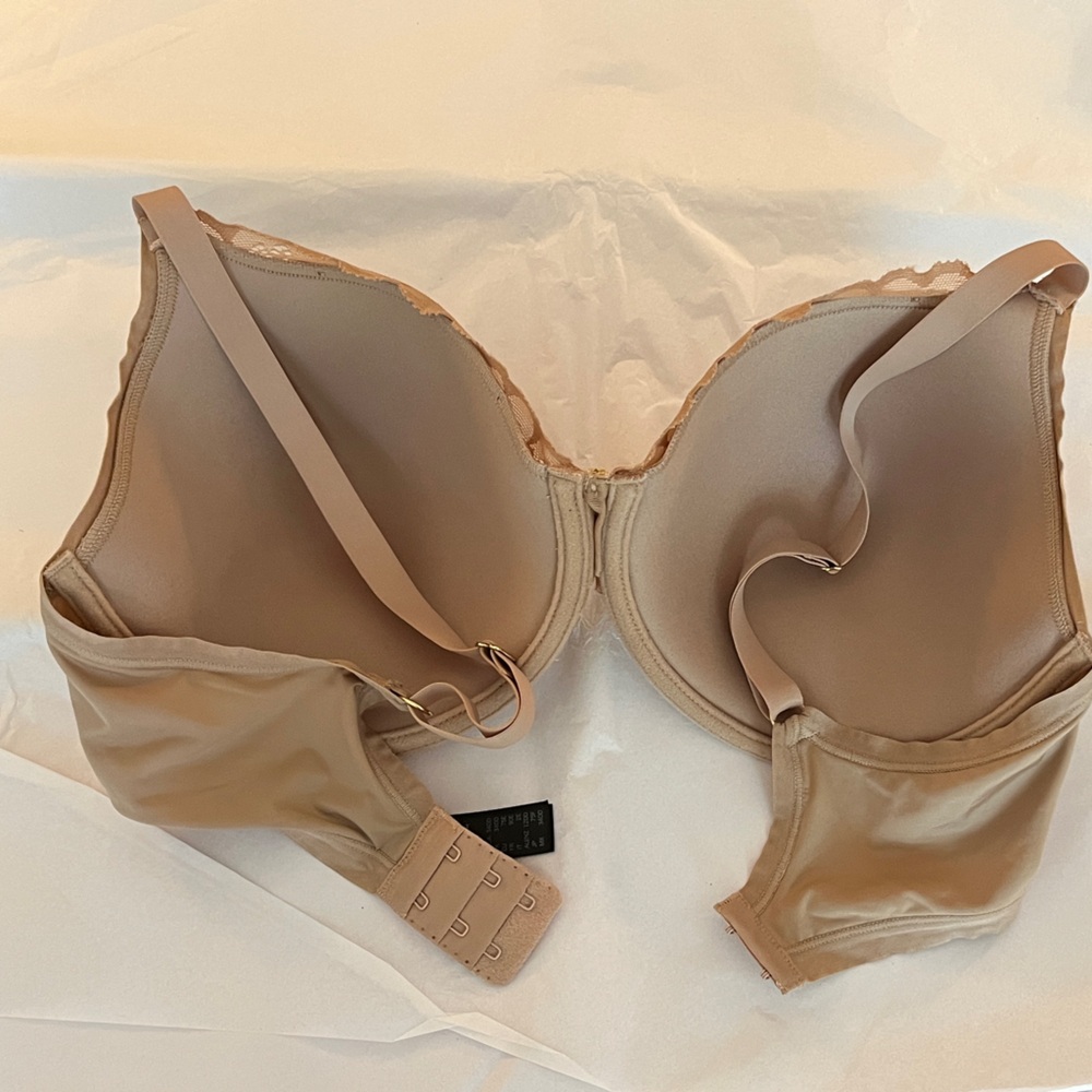 Natori Refined Contour Underwire Bra Nude 34DD Full Coverage Lace Trim EUC - Picture 10 of 10